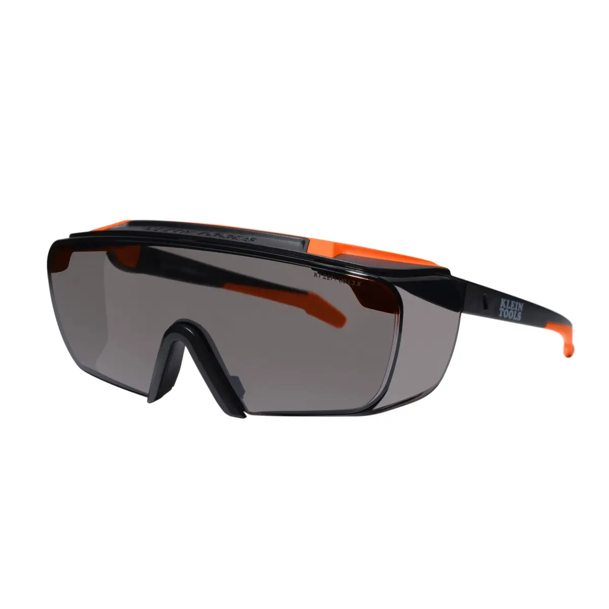 Klein Tools 03007 Over-The-Glasses Safety Glasses, Shaded Gray Lens 1