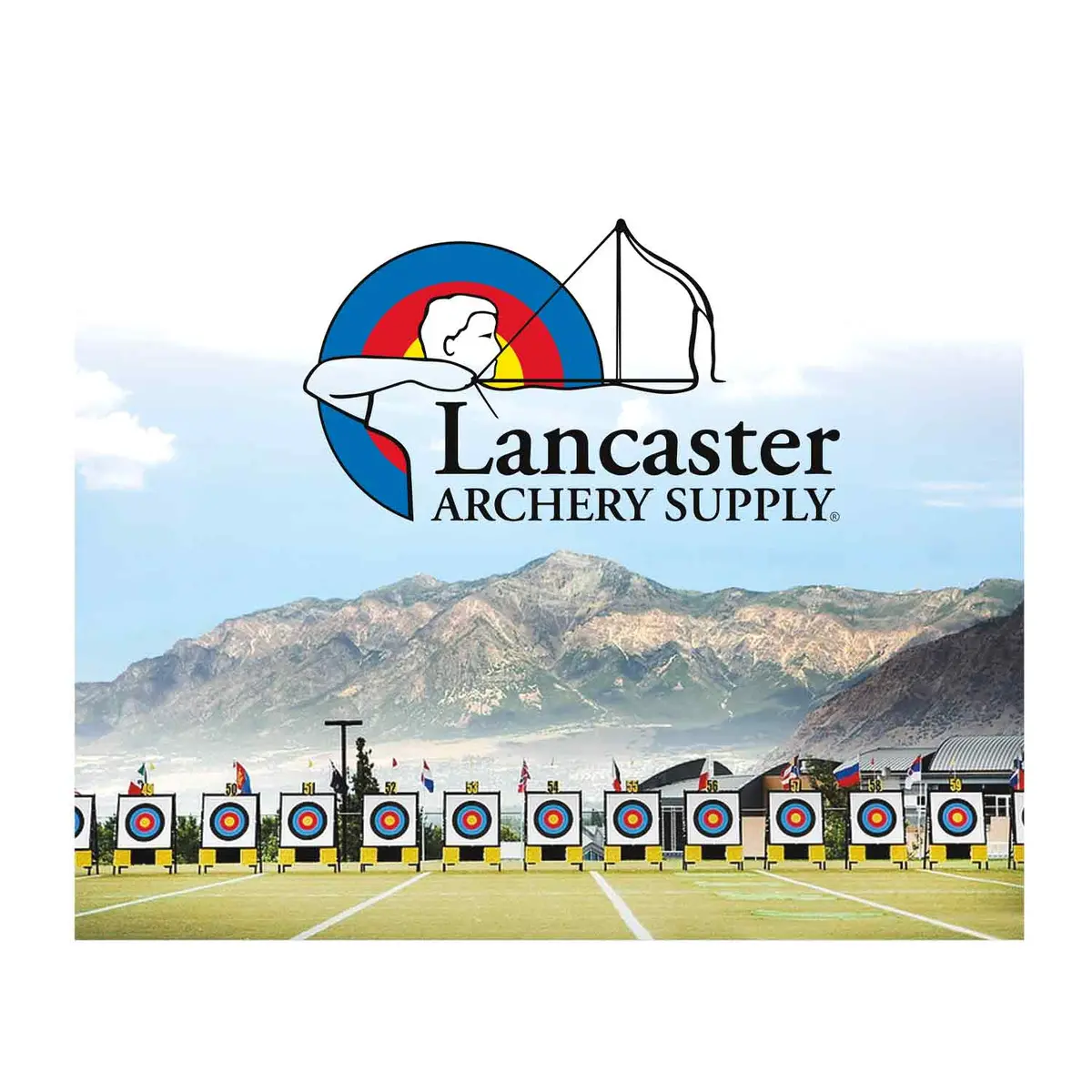Lancaster Archery Supply Mountain And Target Fleece Blanket 1