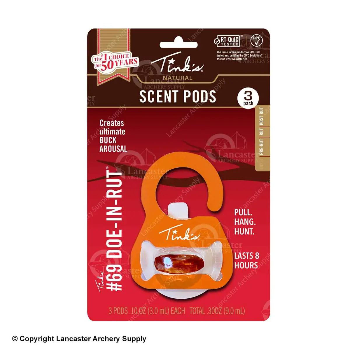 Tink's #69 Doe-In-Rut Scent Pods (3 Pack) 1