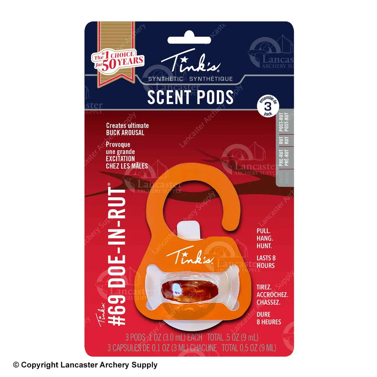 Tink's Synthetic #69 Doe-In-Rut Scent Pods (3 Pack) 1