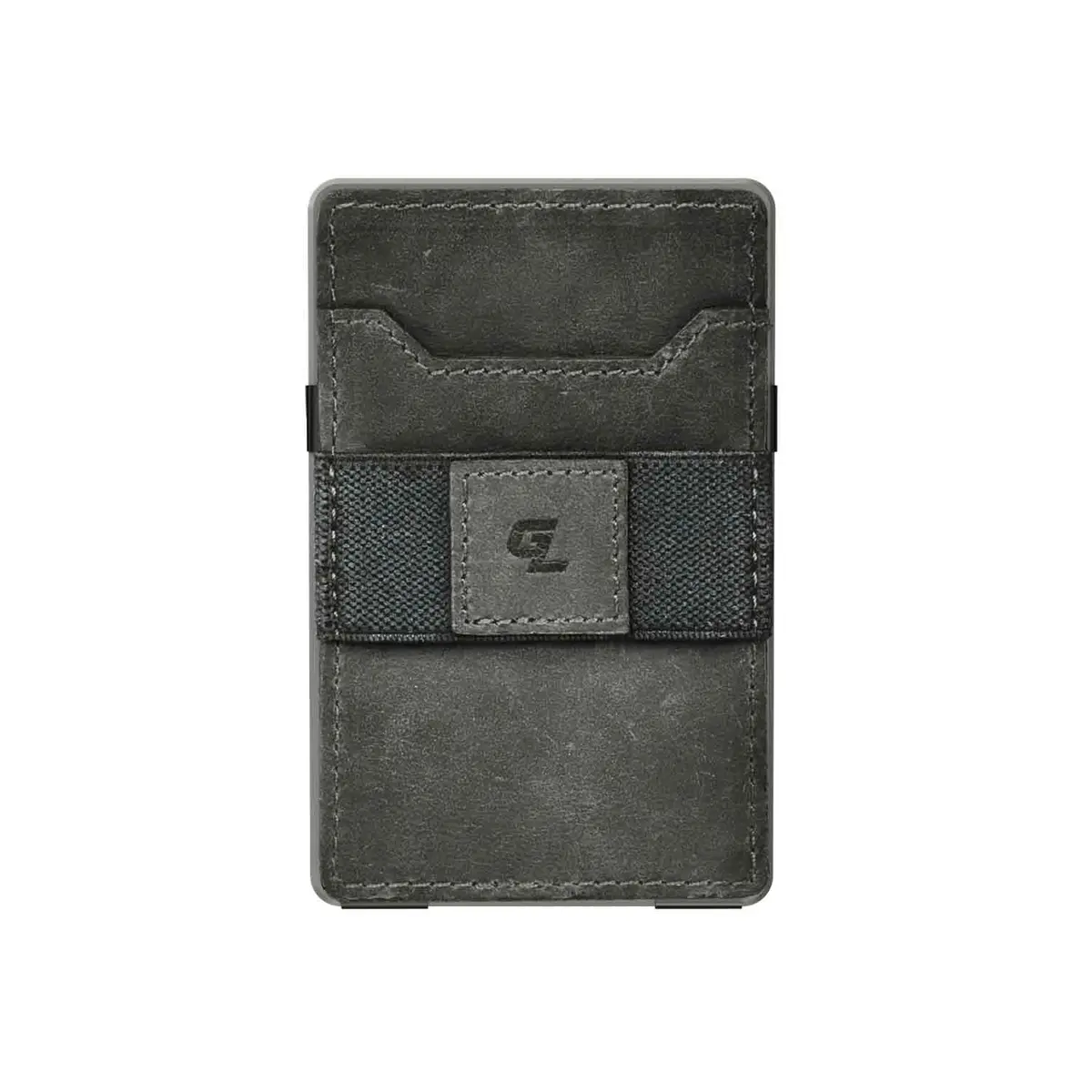 Groove Life Groove Wallet (Gun Metal With Black Leather Card Sleeve) 1