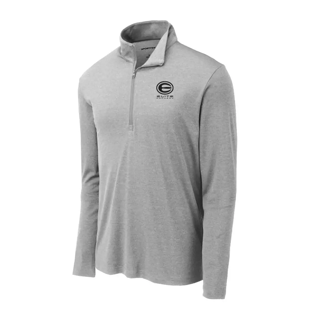 Elite Men's Quarter Zip (Heather Grey) 1