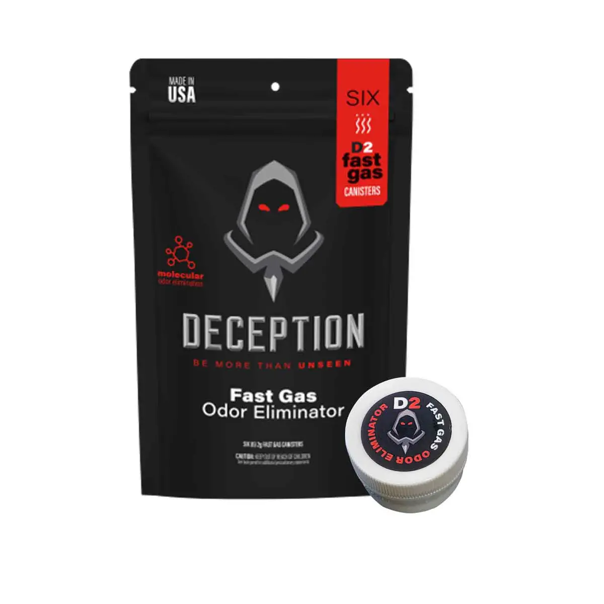 Deception Scents D2 Fast Gas Canisters (2G, 6-Pk) 1