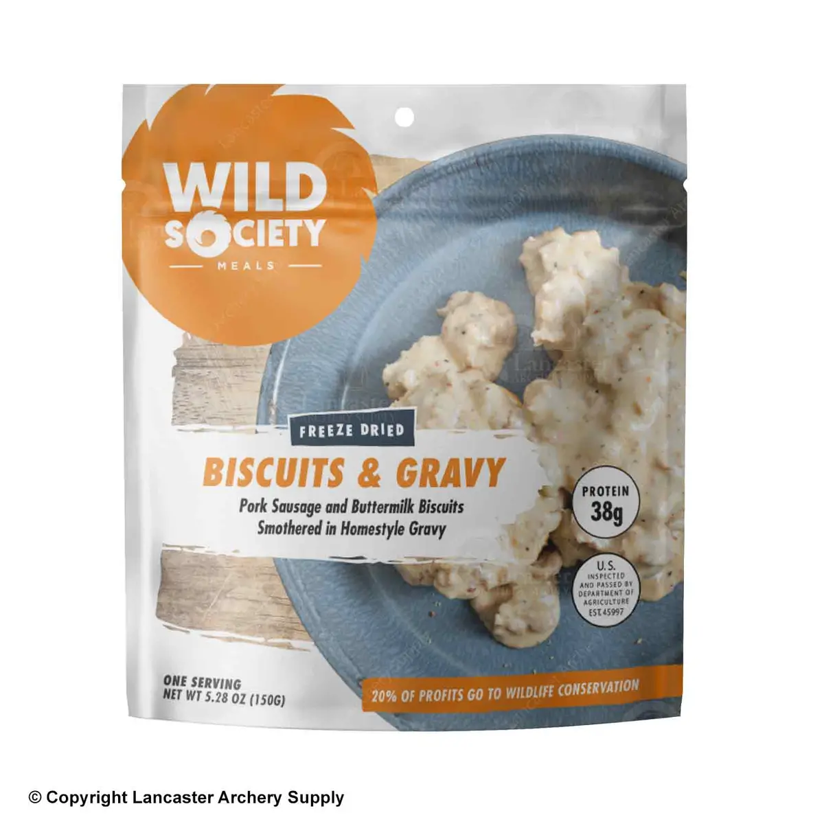 Wild Society Biscuits And Gravy Freeze Dried Meal 1
