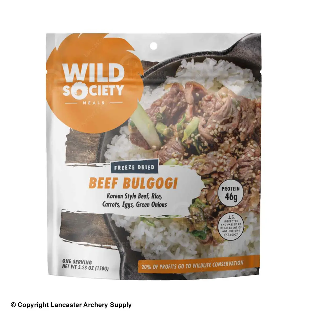 Wild Society Beef Bulgogi Freeze Dried Meal 1