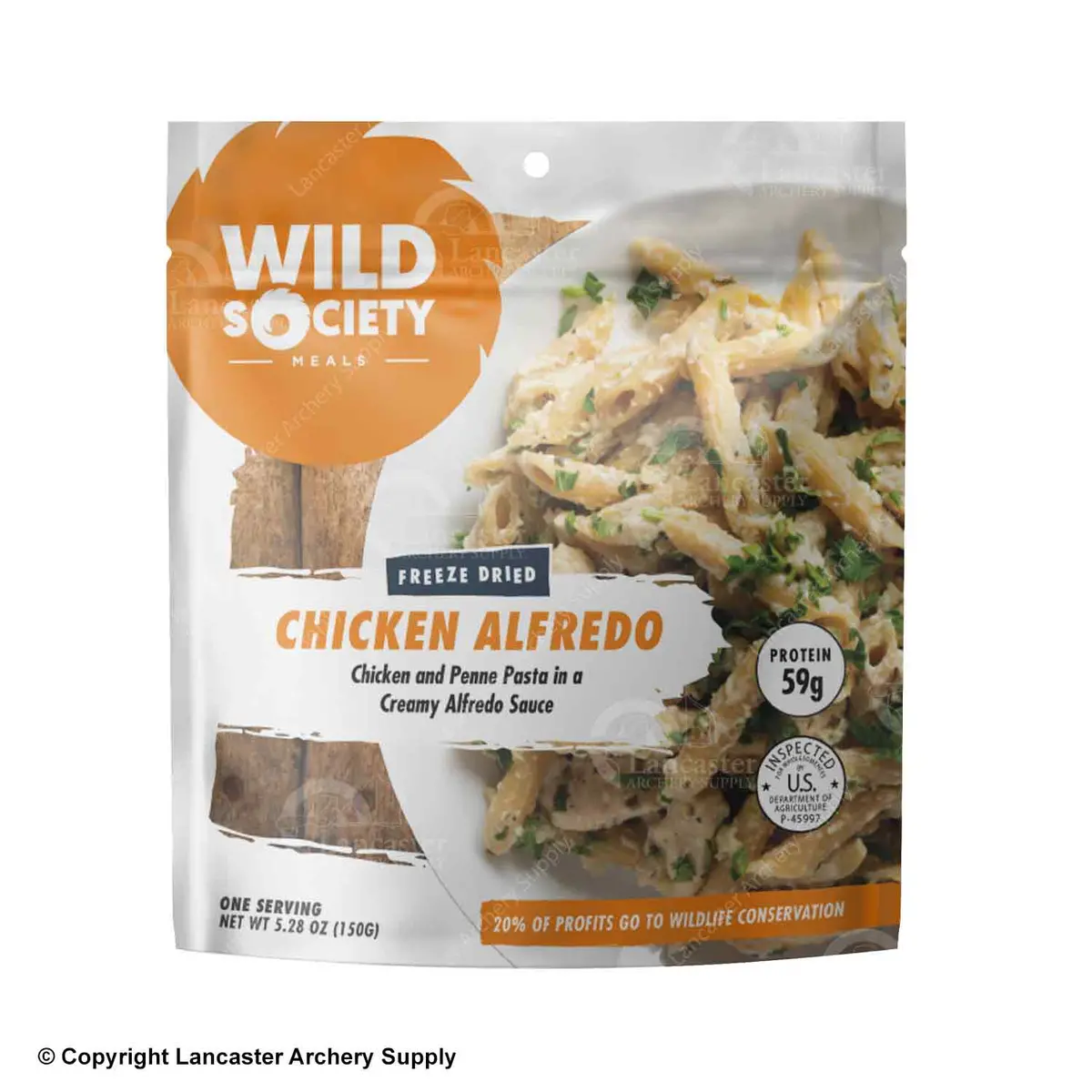 Wild Society Chicken Alfredo Freeze Dried Meal 1