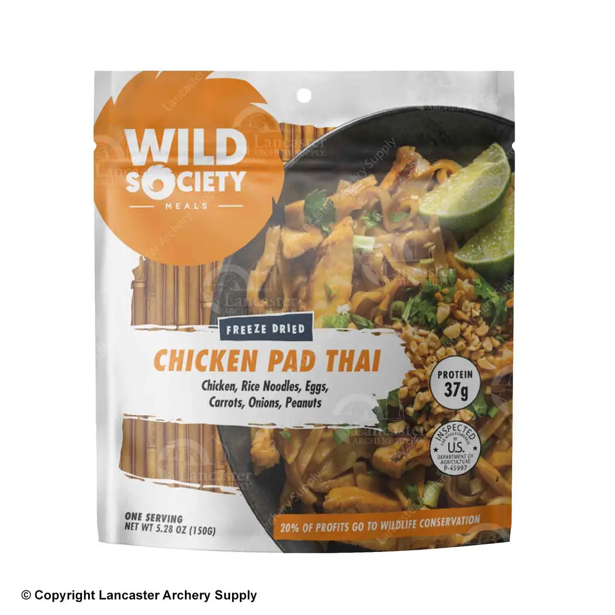 Wild Society Chicken Pad Thai Freeze Dried Meal 1