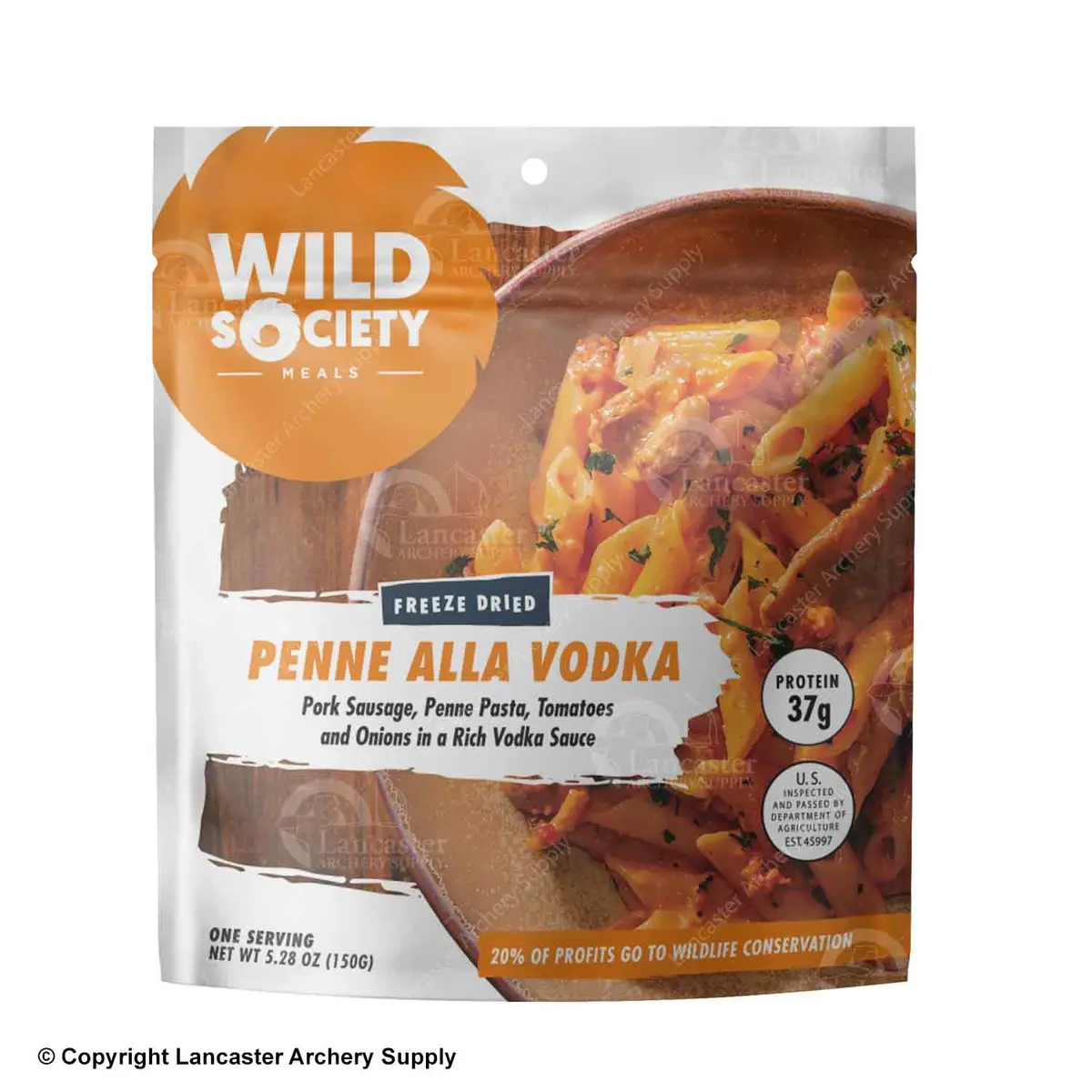 Wild Society Penne A La Vodka With Sausage Freeze Dried Meal 1