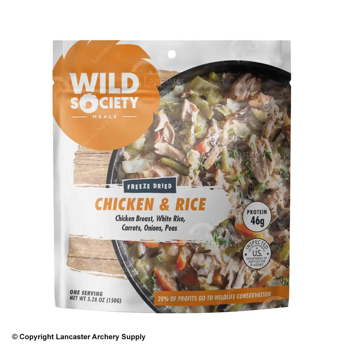 Wild Society Chicken And Rice Freeze Dried Meal 1