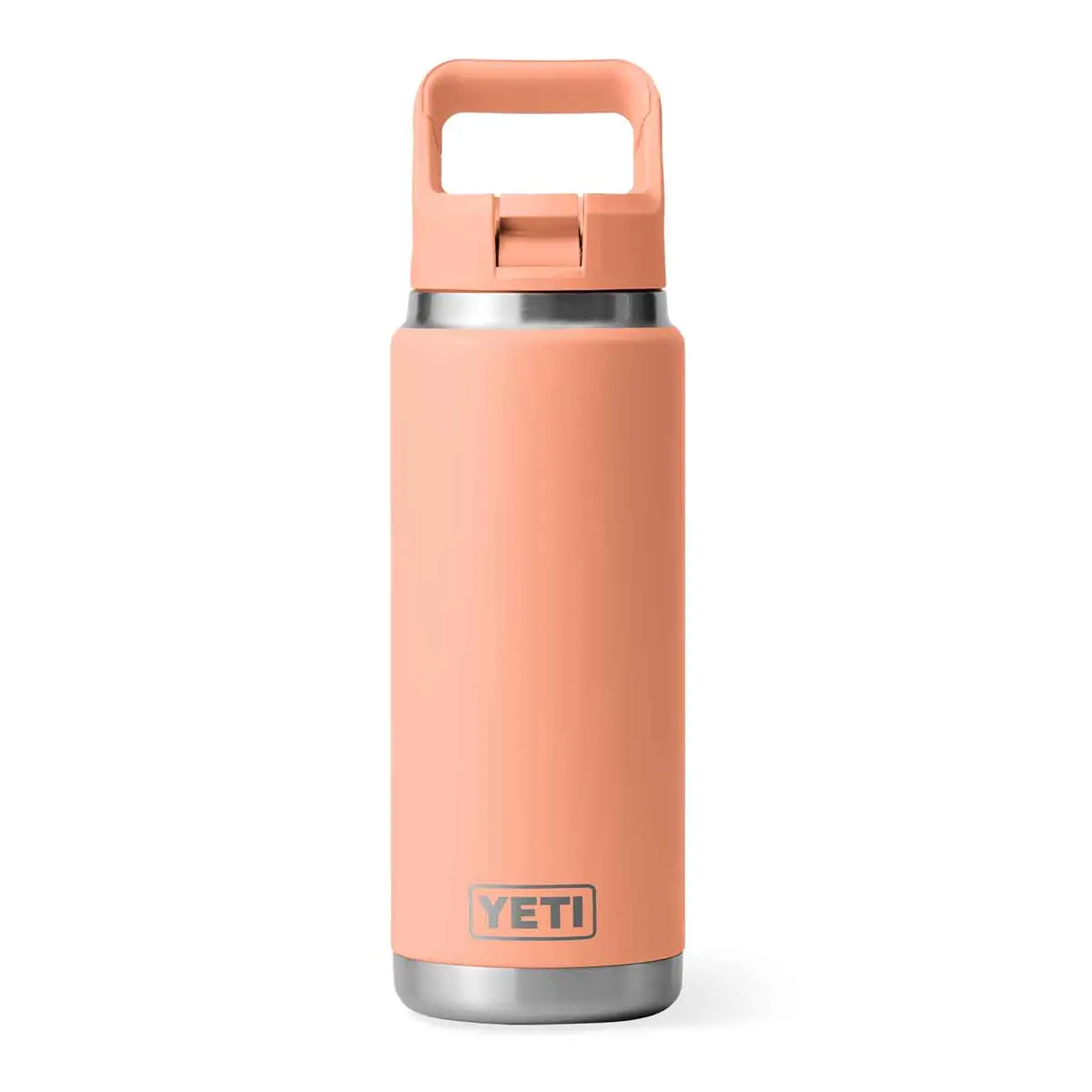 YETI Rambler 26 oz Vacuum-Insulated Stainless Steel Bottle Featuring a Vibrant, Leak-Resistant Straw Lid