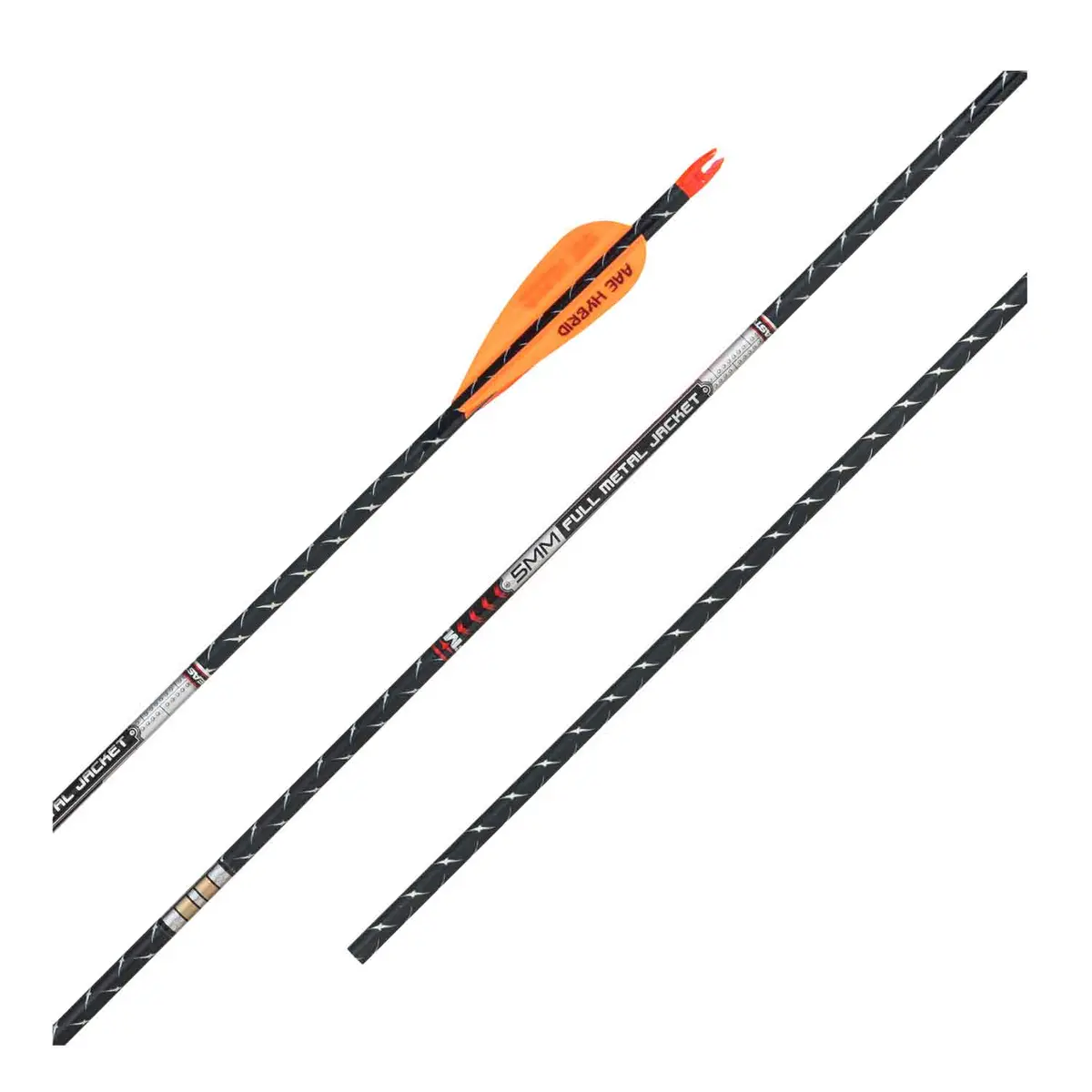 Easton Fmj 5Mm Match Grade Fletched Arrows W/Hit Inserts And Collars 1