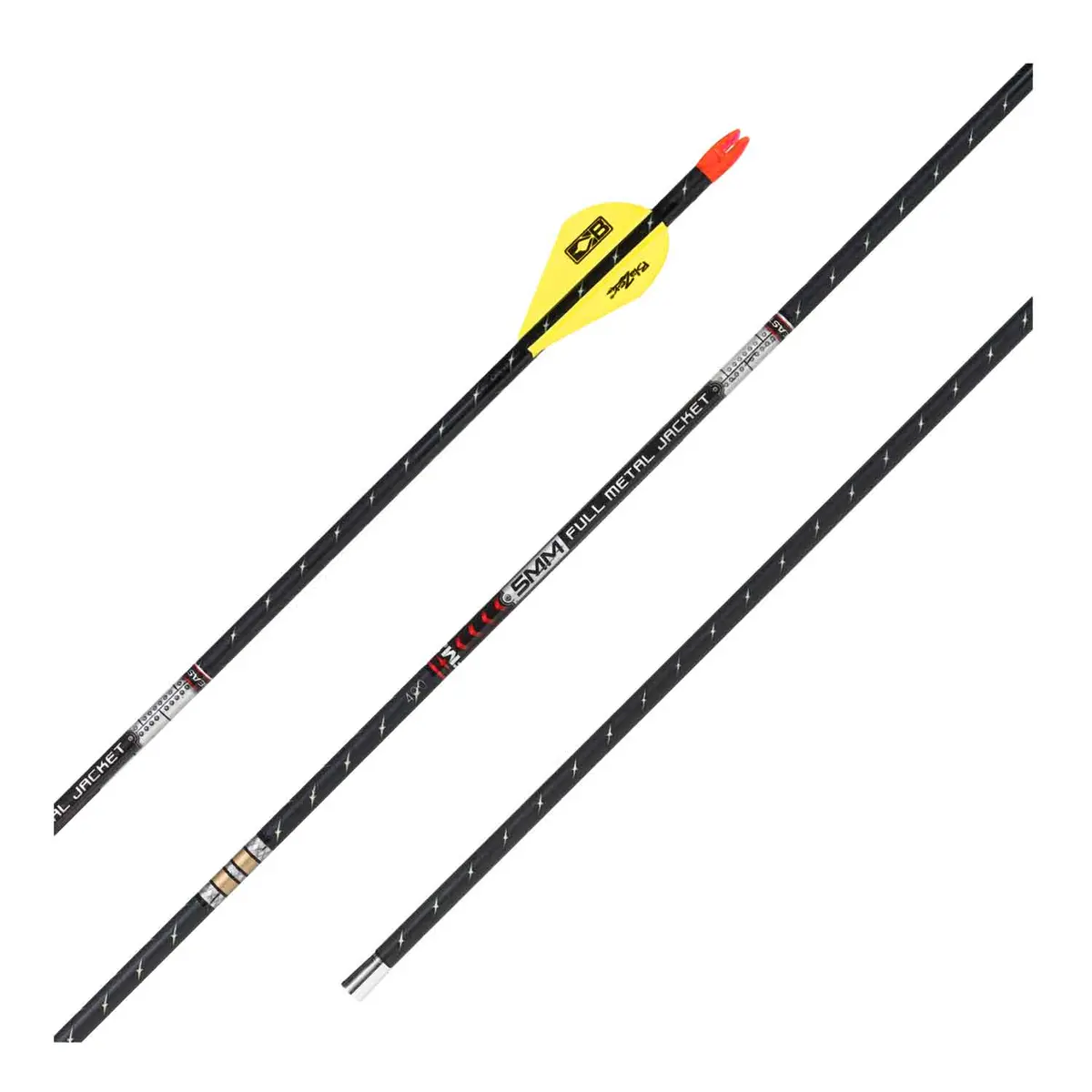 Easton Fmj 5Mm Fletched Arrows W/Half-Outs 1