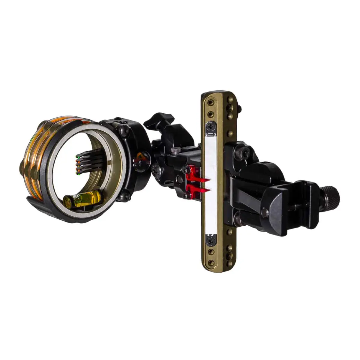 Axcel Landslyde Custom Series Bowhunting Picatinny Slider W/Accustat Ii Scope (.010" Micro 5 Pin) 1