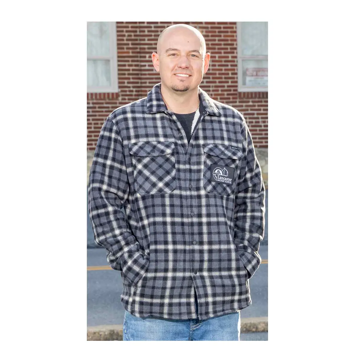 Las Eddie Bauer Mens Plaid Lined Jacket 1