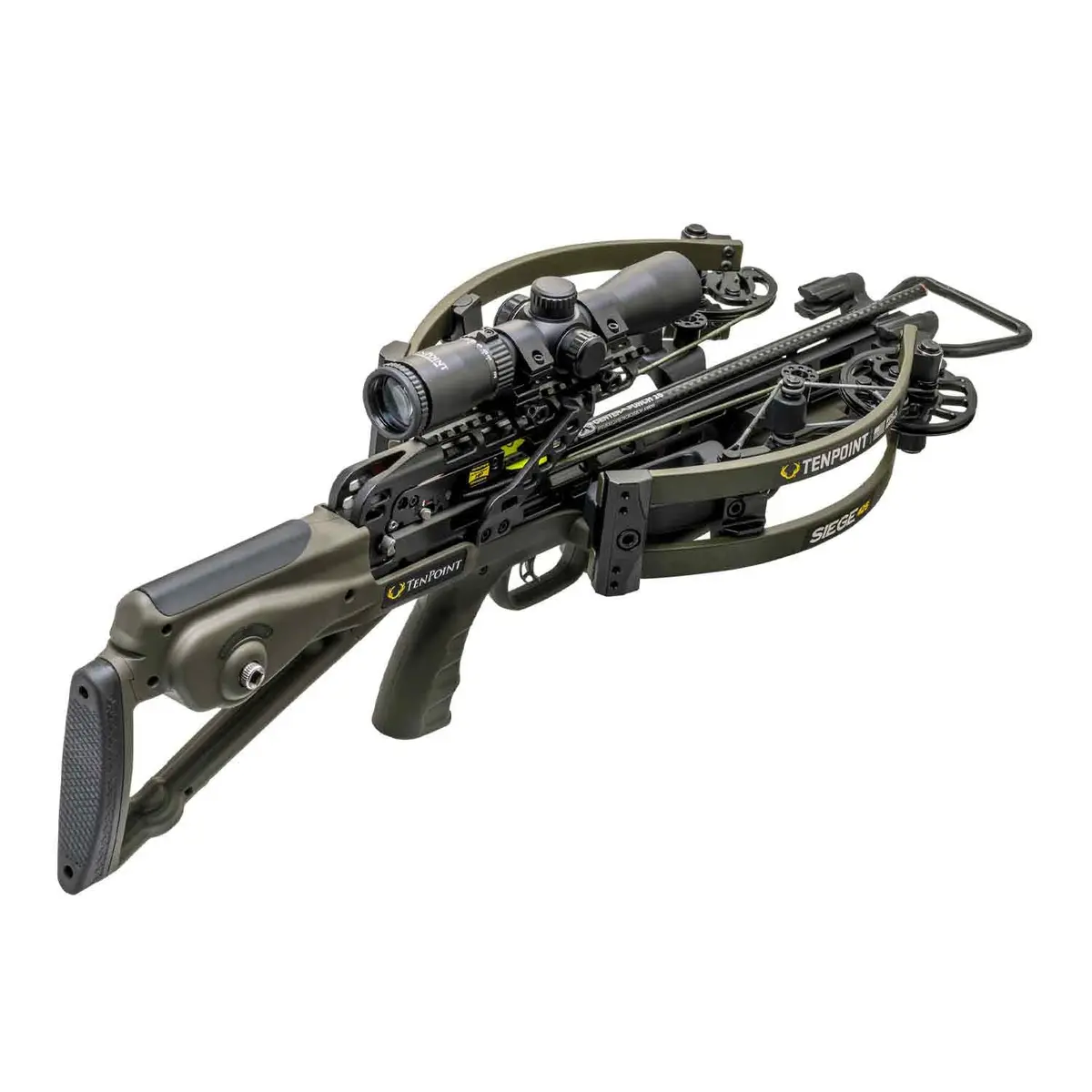 Tenpoint Siege 425 Moss Green Crossbow Package 1
