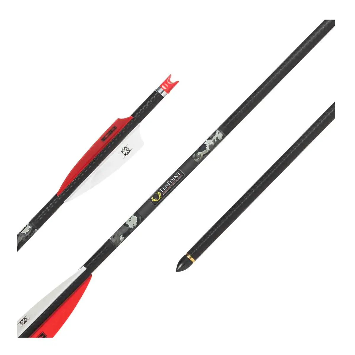 Tenpoint Centerpunch Hpx 20" Carbon Arrows W/Red Alpha-Nock Hpx (6-Pk) 1