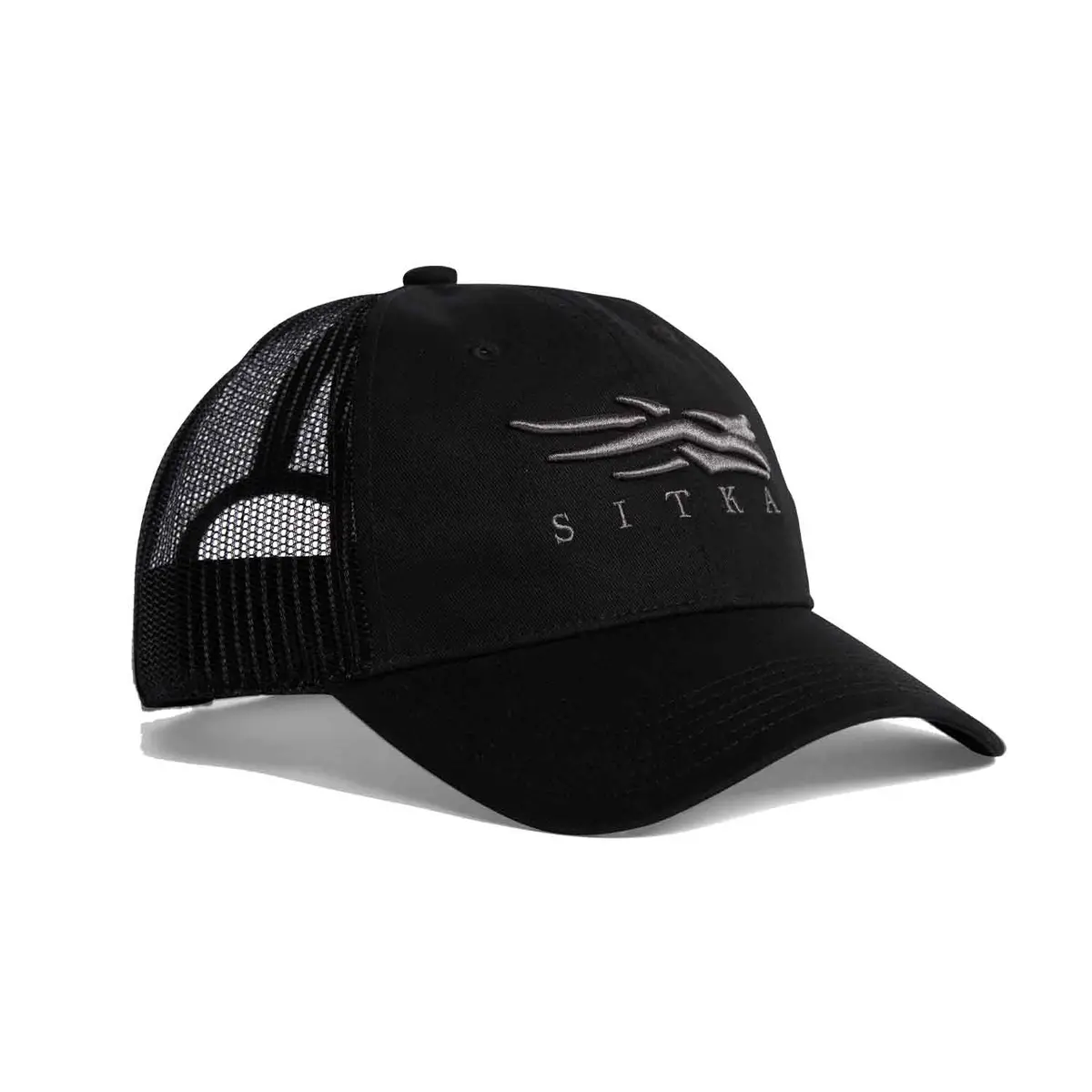Sitka Icon Lo Pro Black/Charcoal Trucker Hat 1