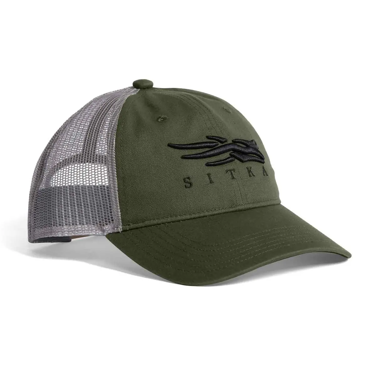 Sitka Icon Lo Pro Olive Green Trucker Hat 1