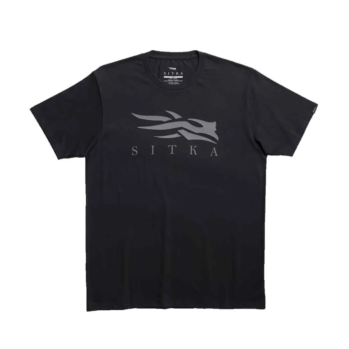 Sitka Icon Black Charcoal Tee 1