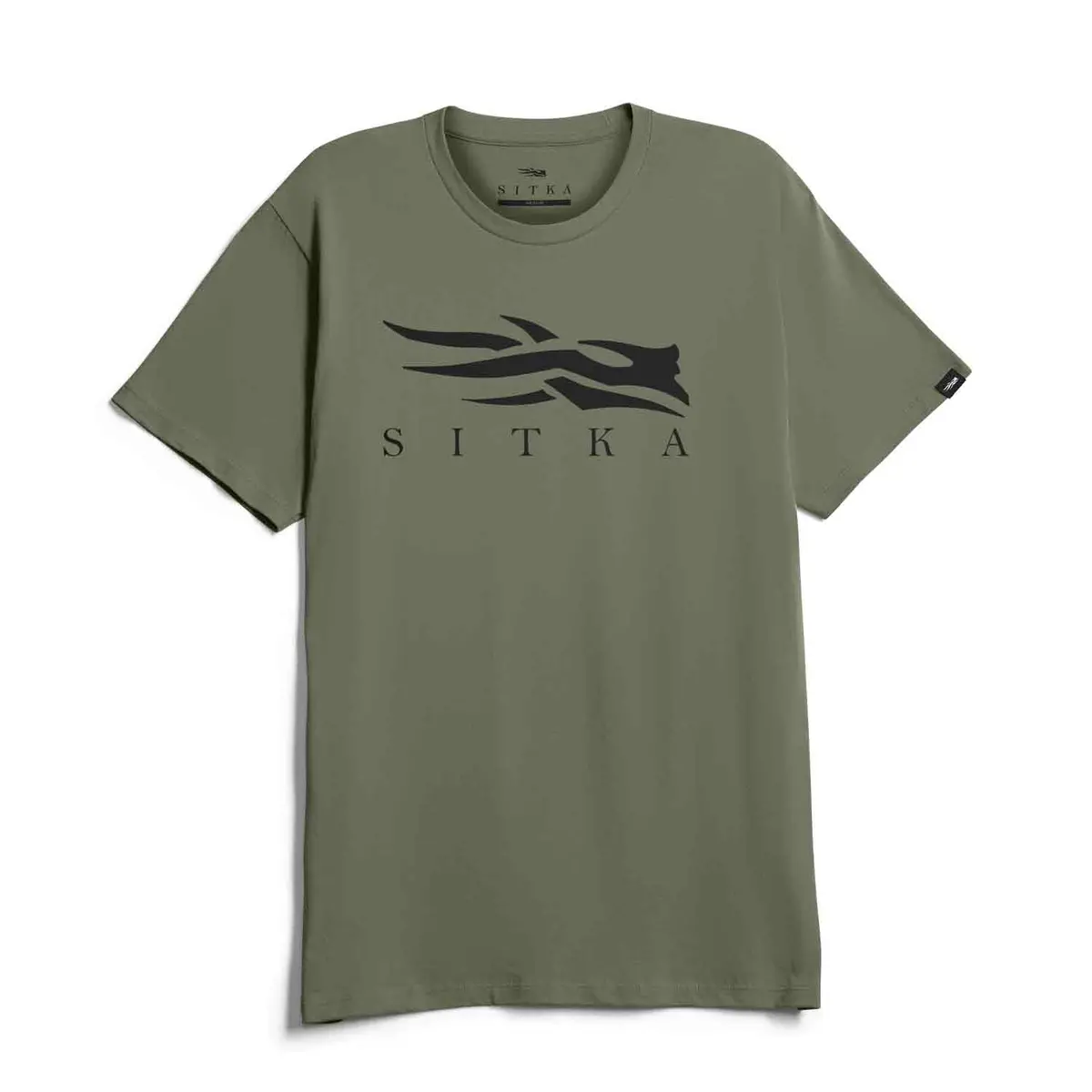 Sitka Icon Olive Green Tee 1