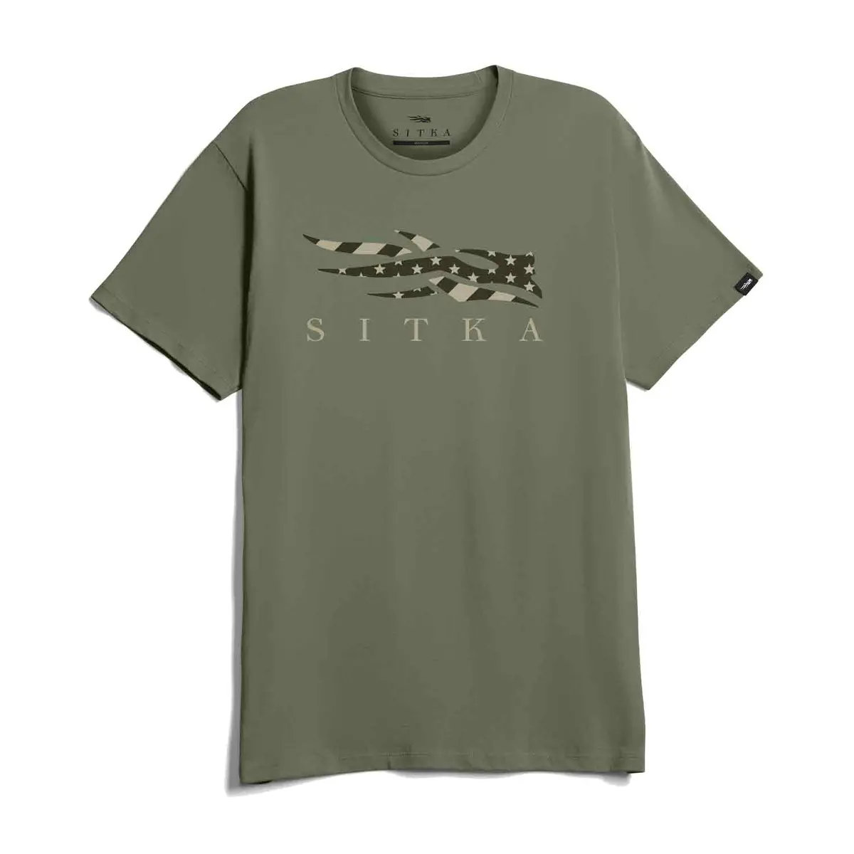 Sitka Icon Flag Tee (Olive Green) 1