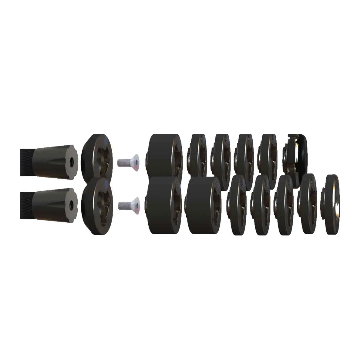 Hamskea Black Stainless Steel Essential Quick Change Weight Kit 1