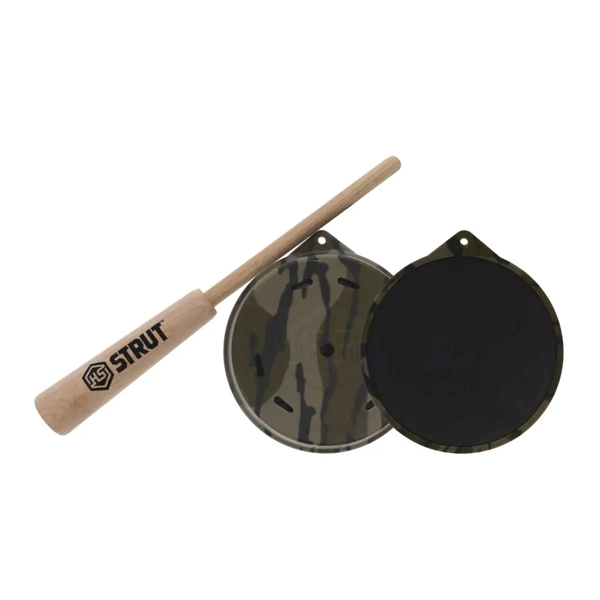 Hunter Specialties Bottomlands Camo Cutt'r Glass Pot Turkey Call 1