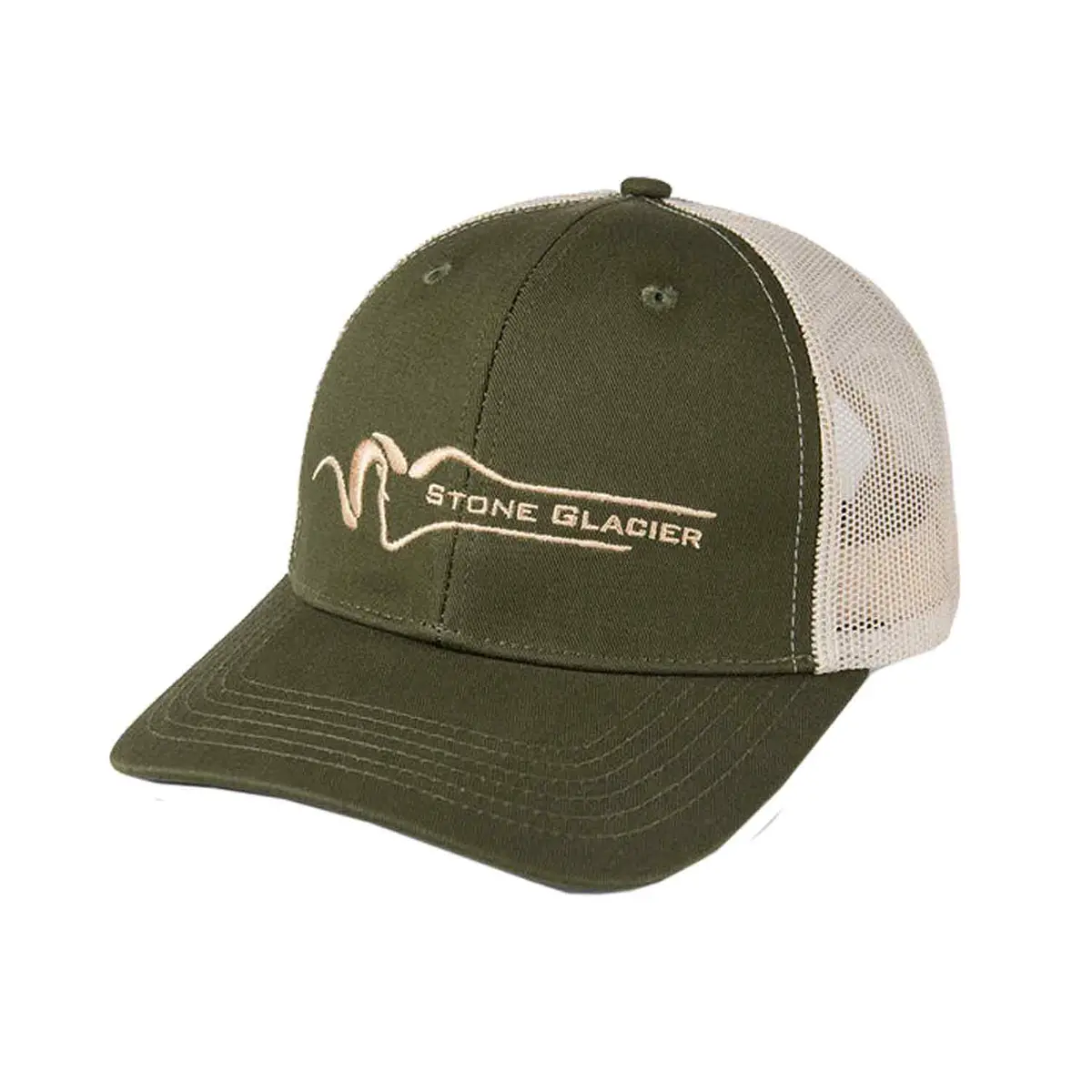 Stone Glacier Classic Trucker Hat (Military Green) 1