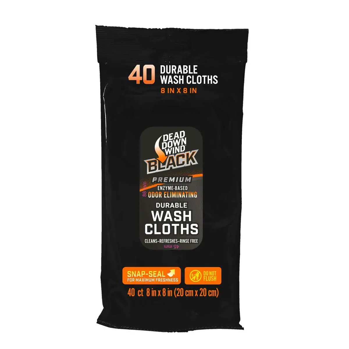 Dead Down Wind Black Premium Wash Cloths (40-Pk) 1