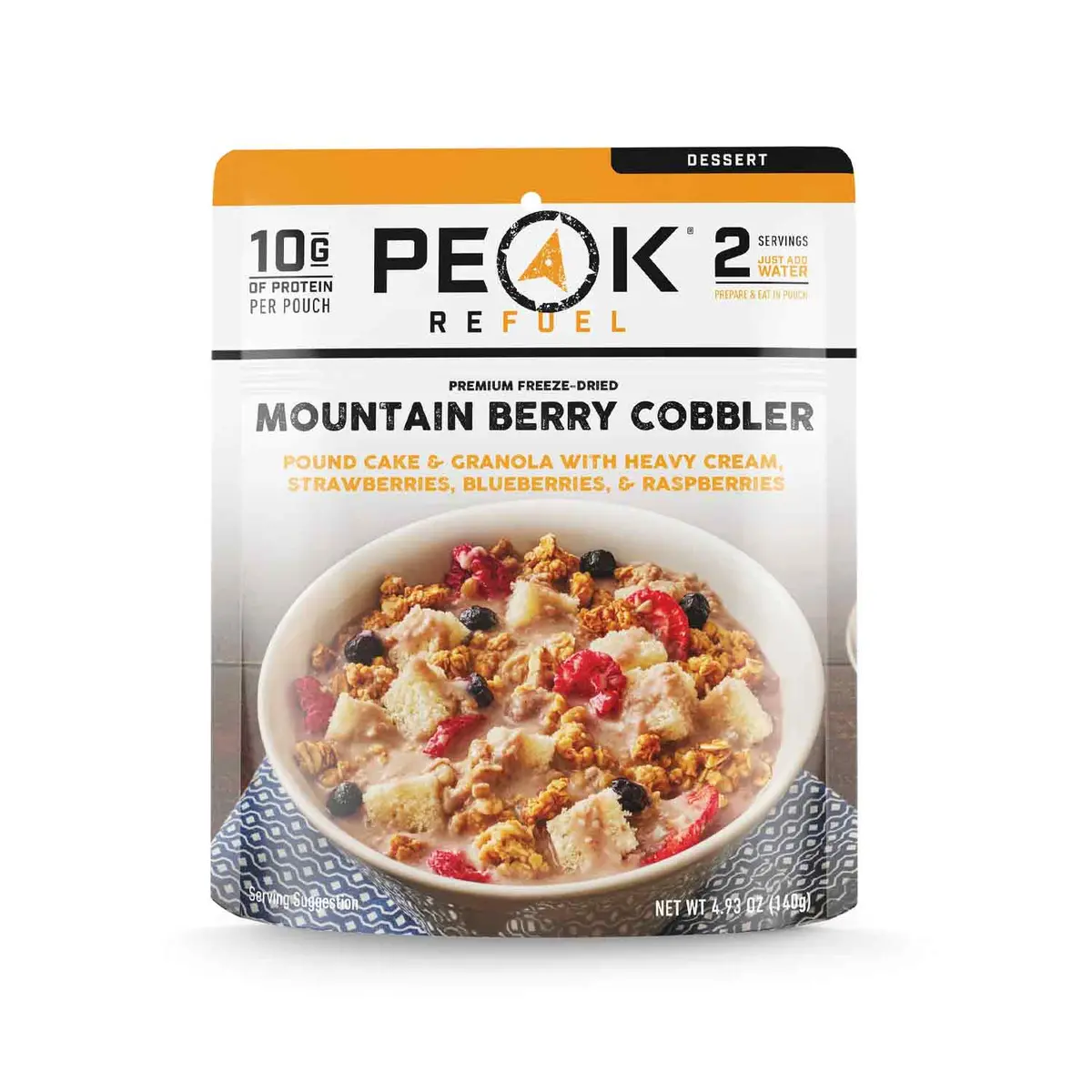 Peak Refuel Premium Freeze-Dried Cobbler Dessert 1
