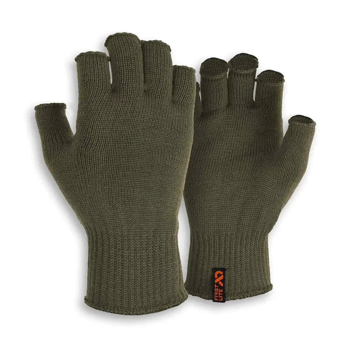 First Lite Talus Fingerless Merino Glove (Conifer) 1