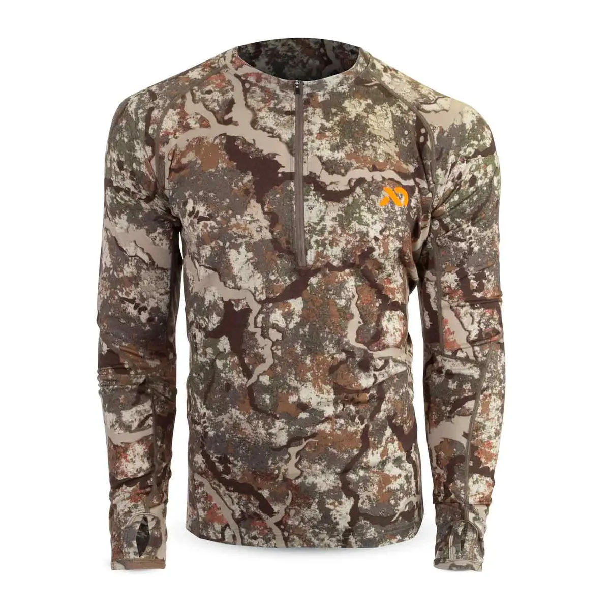 First Lite Mens Wick Quarter Zip (Specter Camo) 1