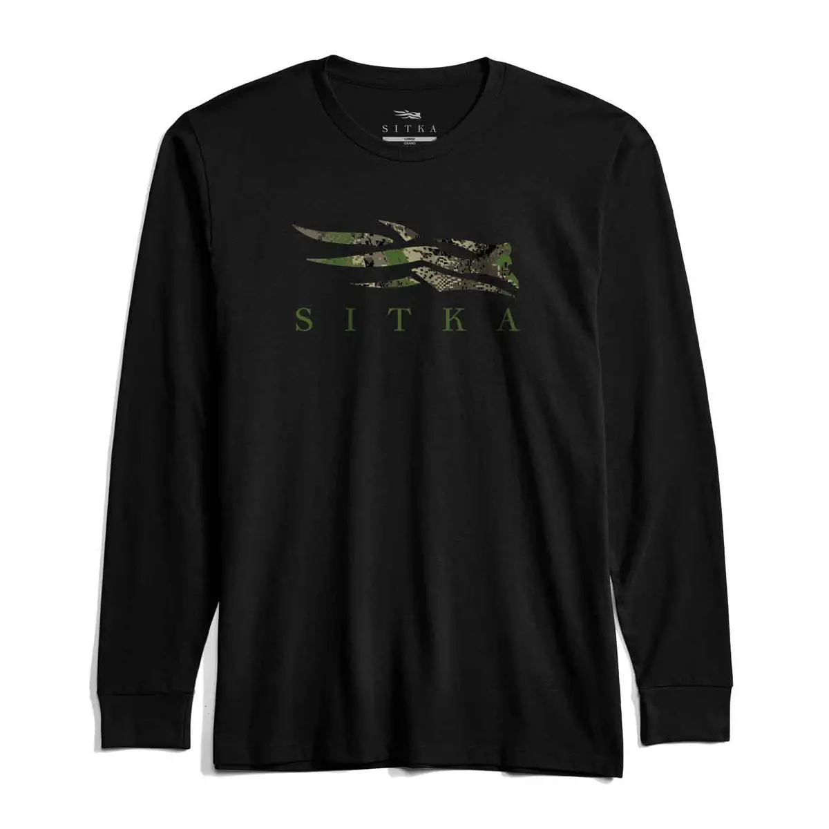 Sitka Icon Long Sleeve Tee (Black/Optifade Cover) 1