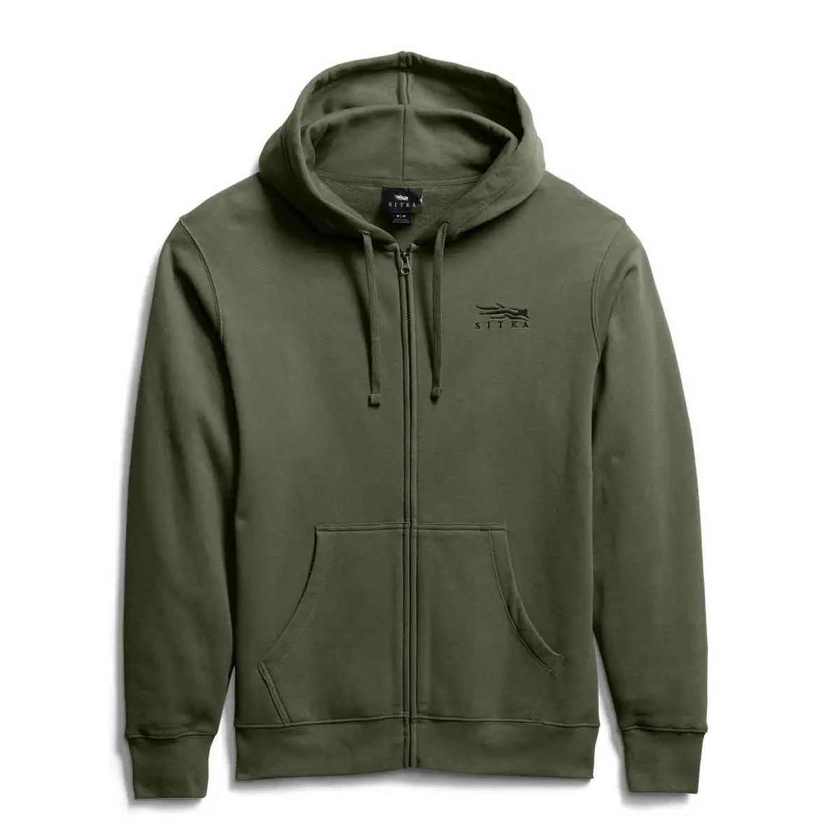 Sitka Icon Classic Olive Green Full Zip Hoodie 1