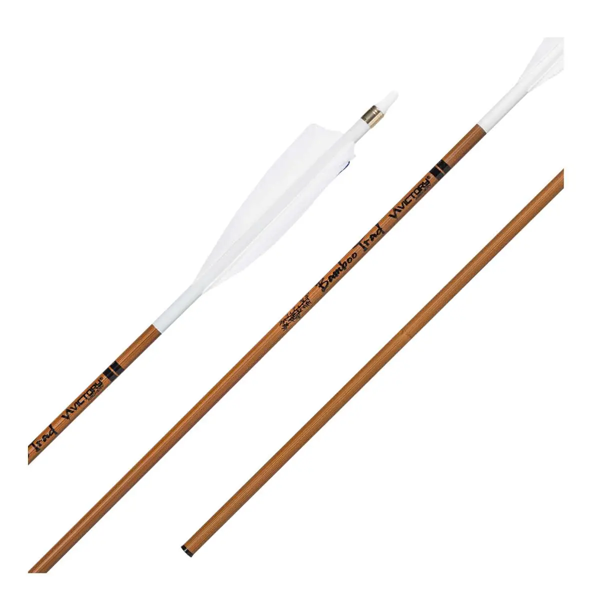 Victory Bamboo Trad Feather Fletched Arrows 1