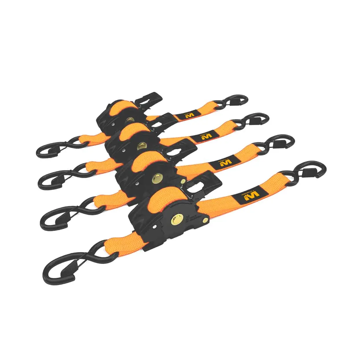 Muddy Retractable Ratchet Strap 4-Pack 1