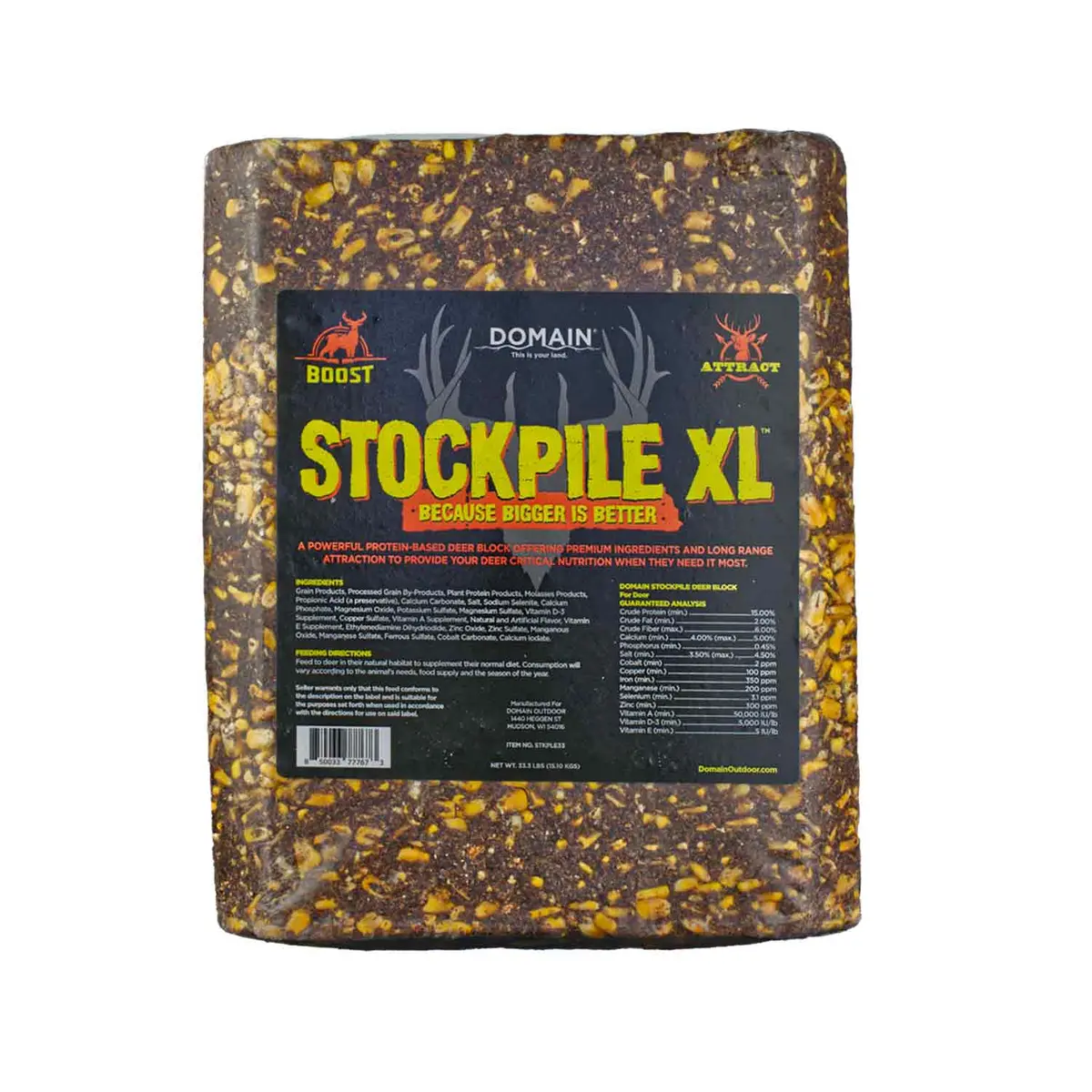 Domain Stockpile Xl Deer Nutrition Block 1