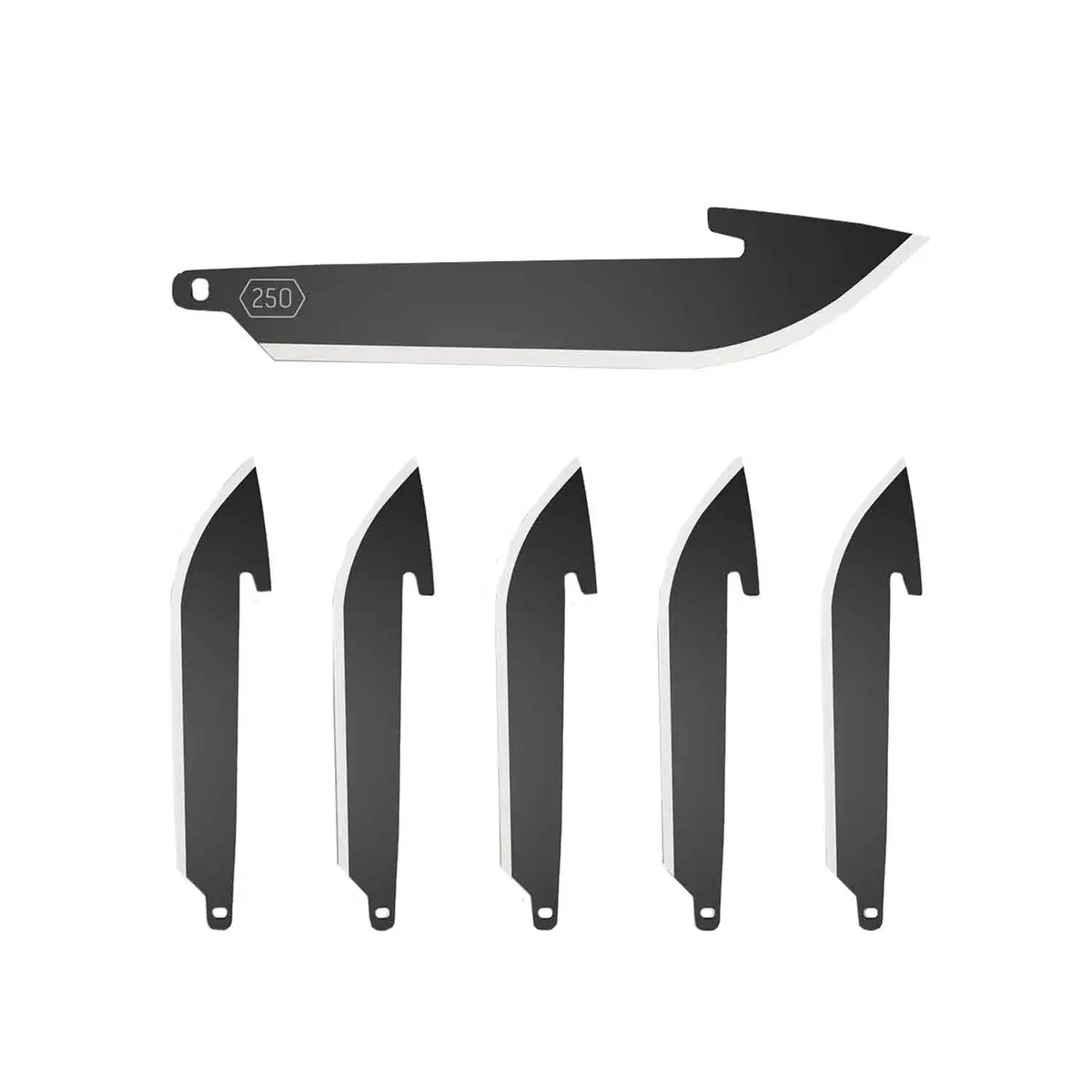 Outdoor Edge 250 Black Drop Point Blade Pack 1
