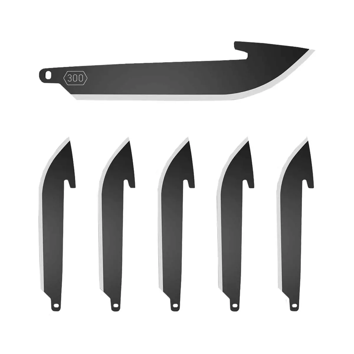 Outdoor Edge 300 Black Drop Point Blade Pack 1