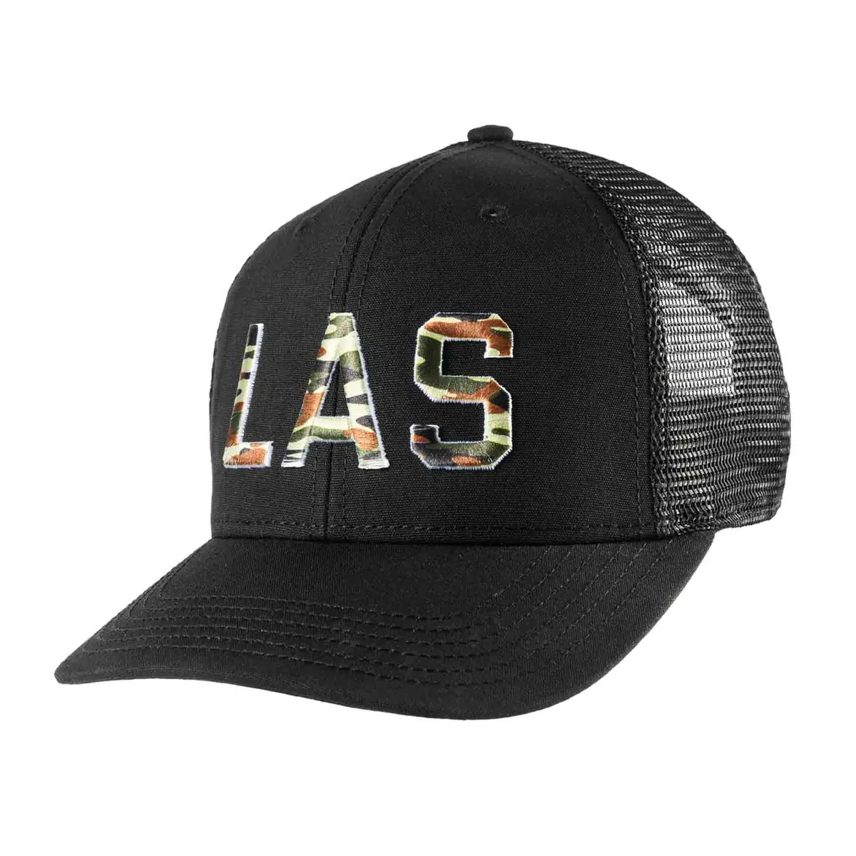Las Camo Block Trucker Hat 1