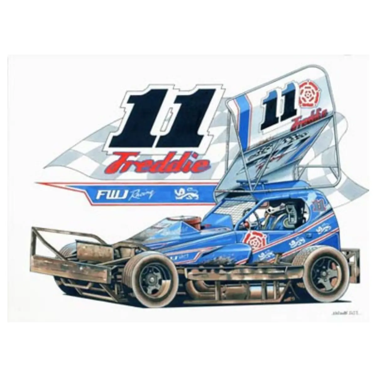 Brisca F1 Sticker #11 Freddie 1