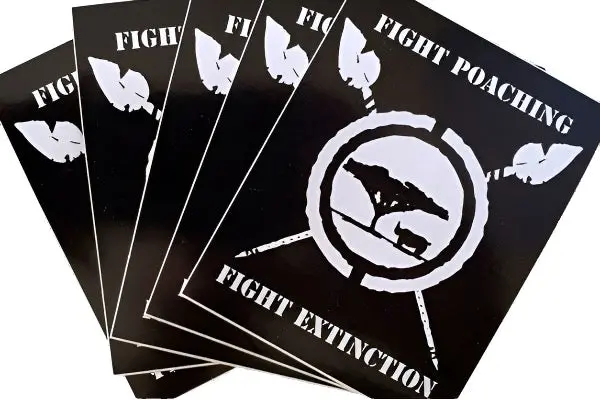 Fight Poaching - Fight Extinction | Sticker 5-Pack 1