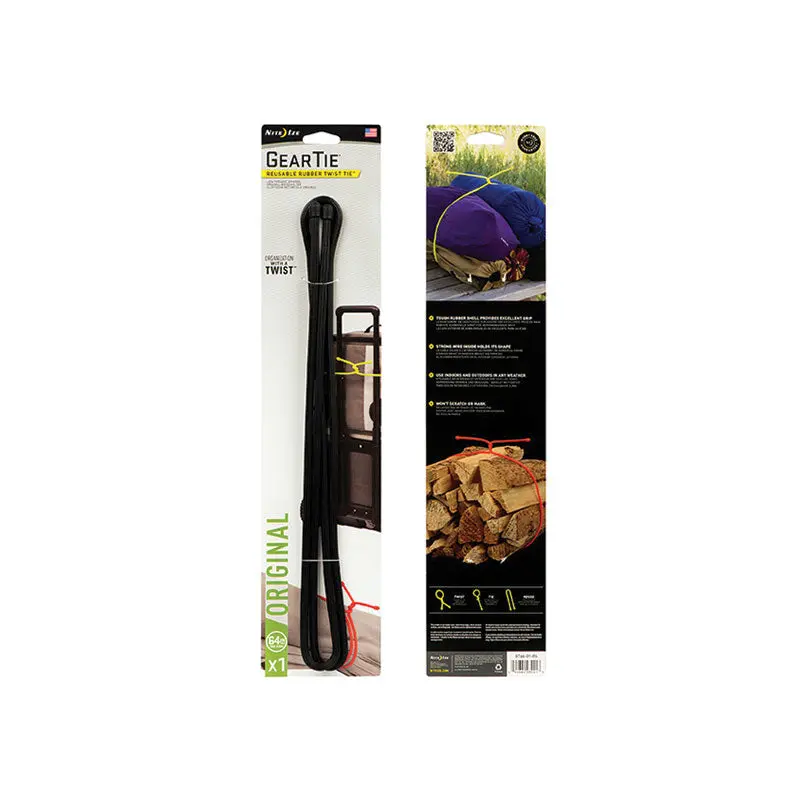 Nite Ize Gear Tie Reusable Rubber Twist Tie (64") 1