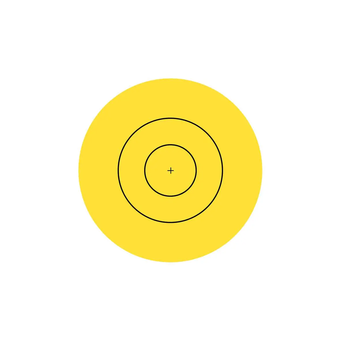 40Cm Stick-On Replacement Yellow Centers 1