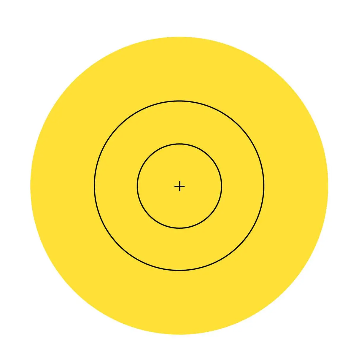80Cm Stick-On Replacement Yellow Centers 1