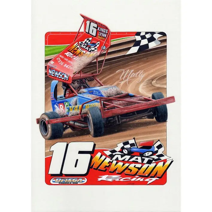 Brisca F1 #16 Matt Newson Serious Print 1