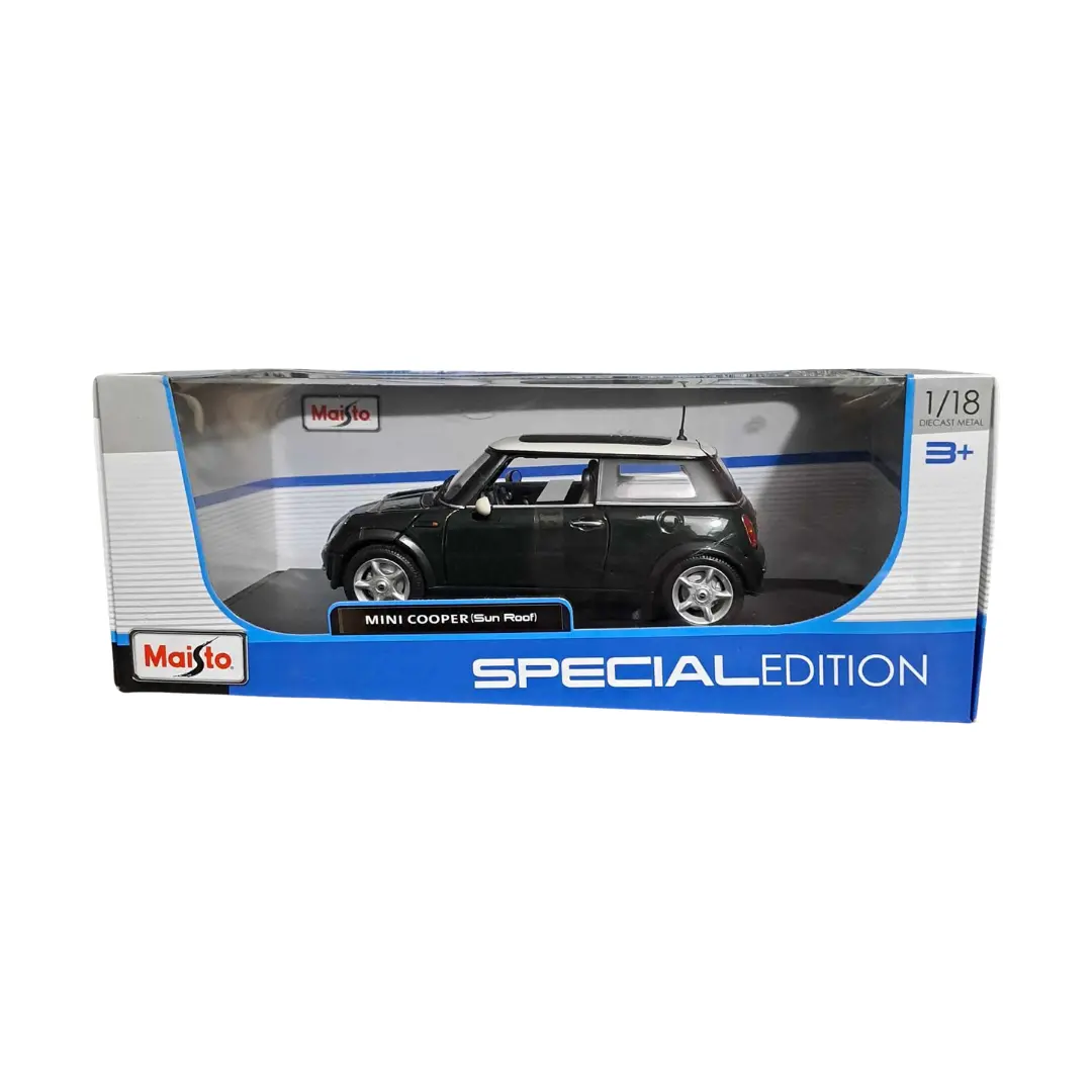 Special Edition Green Mini Cooper Collectable Car 1/18 Scale 1