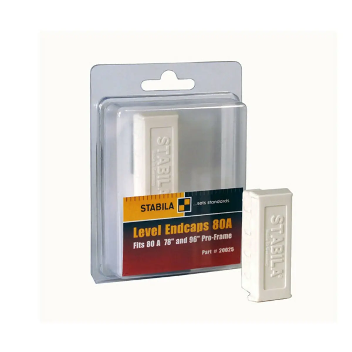 Stabila 20025 Type 80 A-2 Big Frame (78In, 96In) Level Endcaps, 2 Pcs. 1