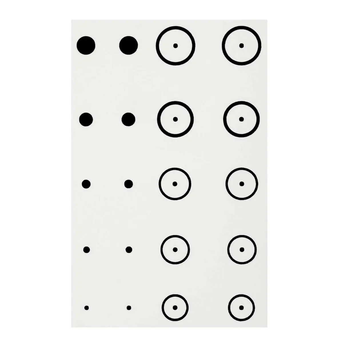 Gunstar Precision Target Rub-On Aiming Reticles 1