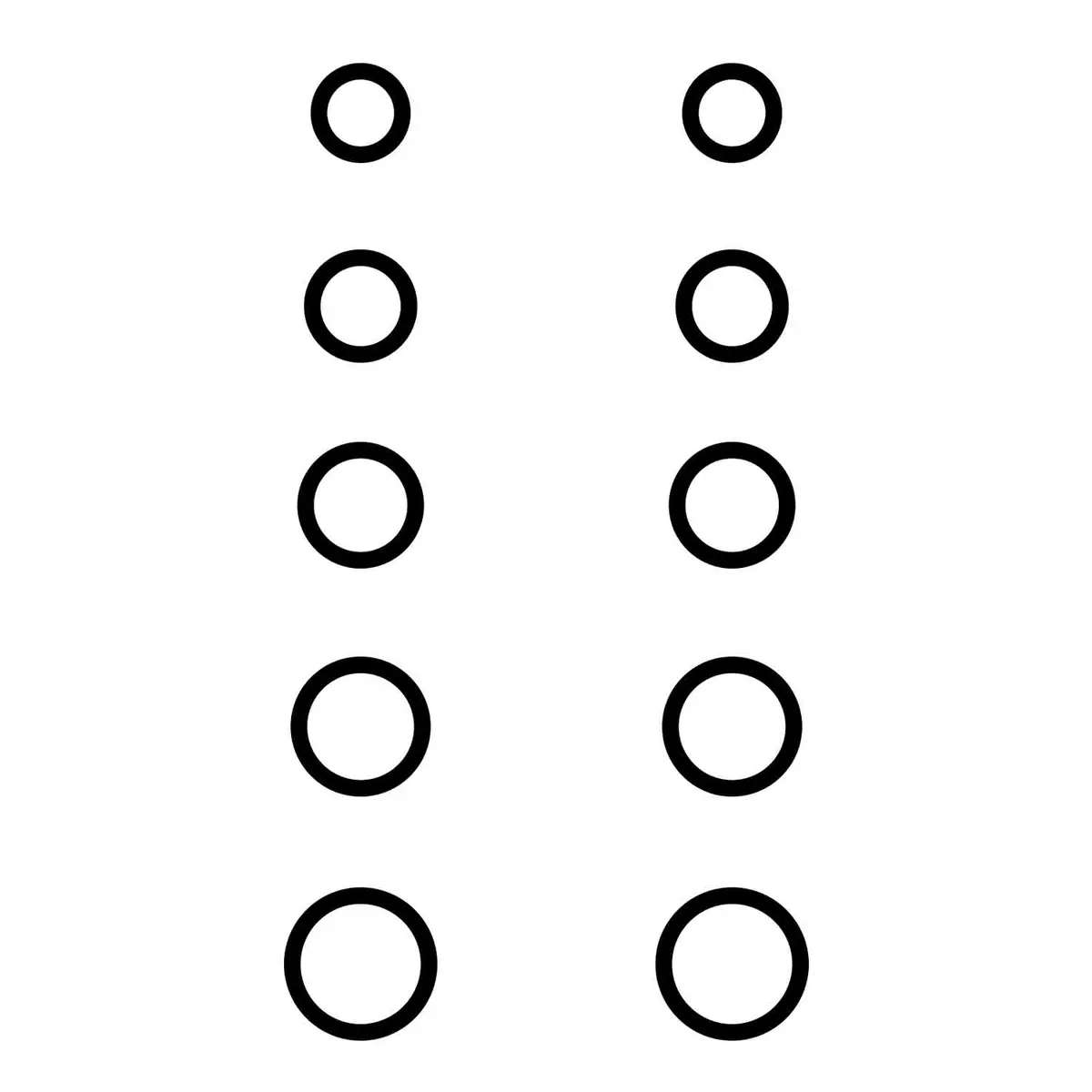Gunstar Pro Series Rub-On Dots (Mini Circles) 6